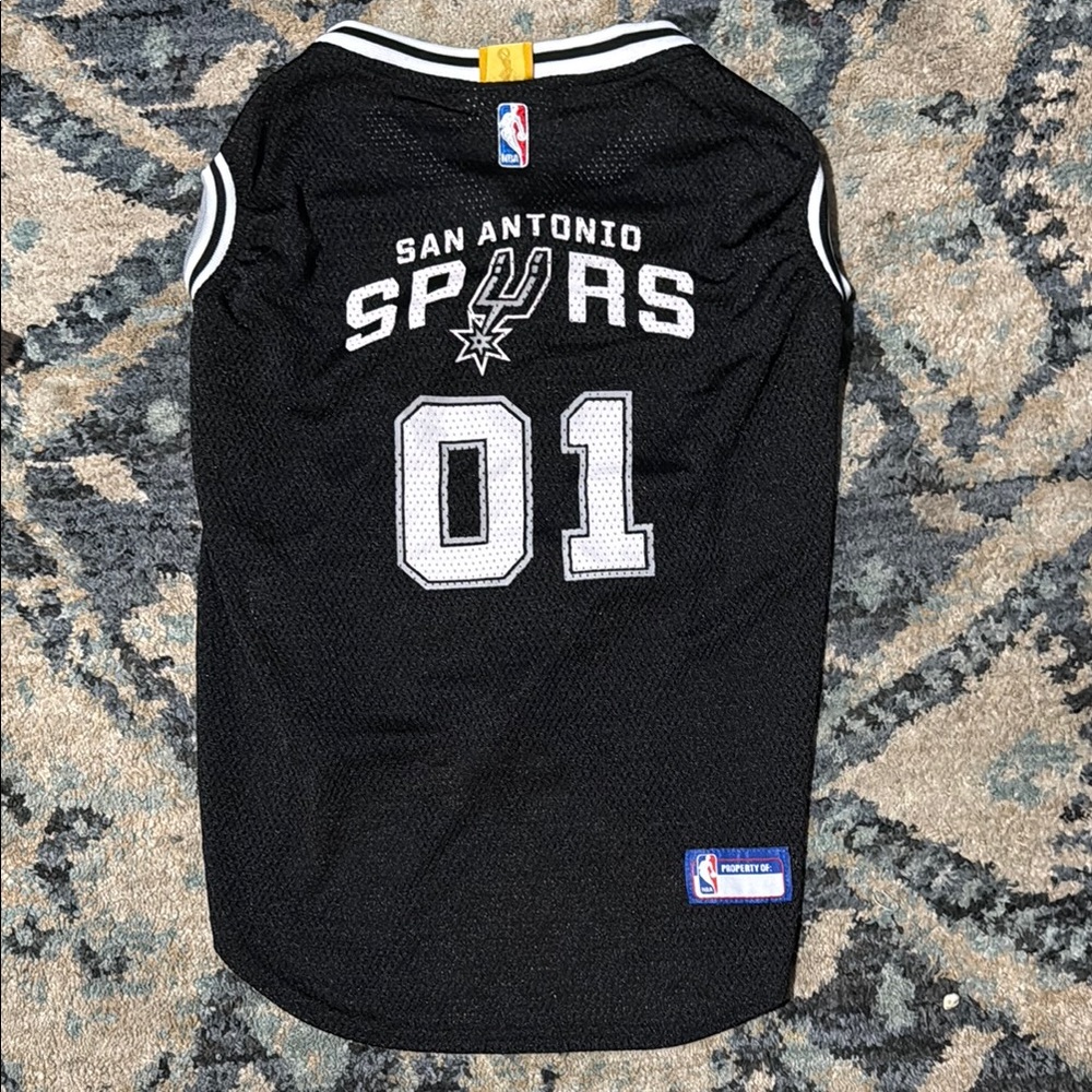 San Antonio Spurs dog (pet) Black Jersey